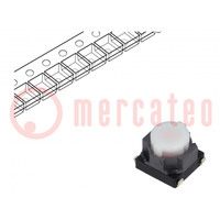 Microswitch TACT; SPST; Pos: 2; 0.02A/15VDC; SMT; none; 6.1x6x3.5mm