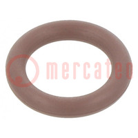 Joint O-ring; FPM; Thk: 2mm; Øint: 8mm; maron; -20÷200°C