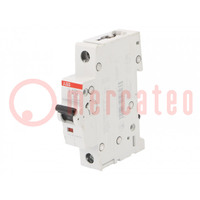 Installatieautomaat; 230/400VAC; Inom: 3A; Polen: 1; op DIN-rail