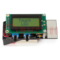 Tester diodes LED; Uitrusting: LCD-display; WHADDA