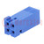 Plug; wire-board; female; Dubox®; 2.54mm; PIN: 4; w/o contacts; blue