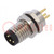 Connector: M8; male; PIN: 4; straight; for panel mounting; socket