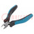 Pliers; side,cutting; blades curved 21°,return spring; 115mm