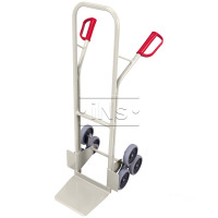 Produktbild - Treppenkarre mit 2 dreiarmigen Radsternen / und großer Schaufel, Vollgummibereifung, Traglast 200kg, 570 x 676 x 1310 mm