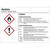 Gefahrstoffetiketten zur Behälterkennzeichnung, Folie, 10,5 x 7,4 Version: 01 - G001: Aceton