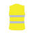 Korntex Warnweste Damen fluoreszierend gelb mit zwei Reflexstreifen und Klettverschluss Einheitsgröße