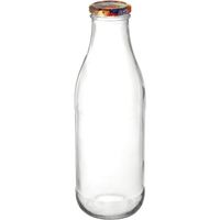 Produktbild zu Saftflasche 6-tlg., mit Obstdekordeckel, Inhalt: 1,00 Liter