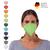 Respiratory Mask "Multi” FFP2 NR, set of 10, black, pink
