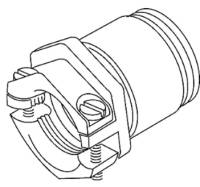 Kabelverschraubung PG7 Ms si vernick 5mm IP54 ger m.Zugentlastung