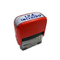 COLOP SELLO PRINTER C20 FORMULA " IVA INCLUIDO " ALMOHADILLA E/20 14X38MM ROJO