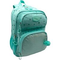 TOYBAGS MOCHILA PRIMARIA BLIN-BLIN CORAZONES MENTA DOBLE COMPARTIMENTO ADAPTABLE A CARRO