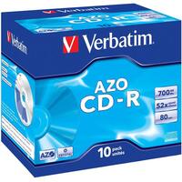 CD-R Verbatim 700MB 10pcs Pack 52x JewelCase crystal retail