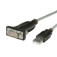 ROLINE Converter Cable USB to Serial cable de serie Gris 1,8 m USB tipo A DB-9