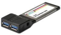 Digitus 2x USB3.0 Express Card tarjeta y adaptador de interfaz USB 3.2 Gen 1 (3.1 Gen 1)