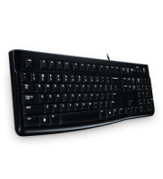Logitech K120 Corded Keyboard klawiatura USB QWERTZ Słowacki Czarny