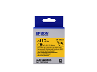 Epson Etykiety, rurka termokurczliwa (HTS), LK-6YBA11, czarno-żółte, śr. 11 mm (2,5 m)