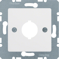 Berker Zentralplatte für Melde- und Befehlsgerät Ø 18,8 mm polarweiß, glänzend