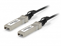 LevelOne DAC-0103 InfiniBand/fibre optic cable 3 m SFP+ Zwart, Roestvrijstaal