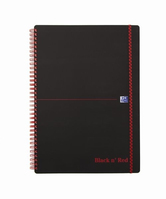 Oxford 400047654 cuaderno y block A4 70 hojas Negro, Rojo