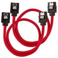 Corsair CC-8900250 kabel SATA 0,3 m SATA 7-pin Czarny, Czerwony