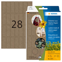HERMA 2071 étiquette auto-collante Rectangle aux angles arrondis Permanent Marron 672 pièce(s)