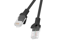 Lanberg PCU5-20CC-0200-BK networking cable Black 2 m Cat5e U/UTP (UTP)
