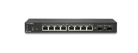 SonicWall SWS12-8POE Managed L2 Gigabit Ethernet (10/100/1000) Power over Ethernet (PoE) Black