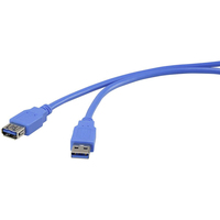 Renkforce RF-4262127 USB Kabel 1,8 m USB 3.2 Gen 1 (3.1 Gen 1) USB A Blau