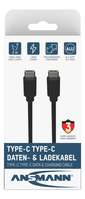 Ansmann 1700-0122 USB kábel 2 M USB C Fekete