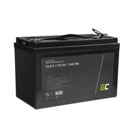 Green Cell CAV13 Fahrzeugbatterie Lithium-Eisen-Phosphat (LiFePO4) 125 Ah 12,8 V Marine/Freizeit