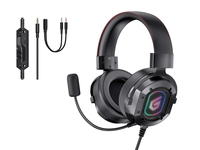 Conceptronic ATHAN03B słuchawki/zestaw słuchawkowy Przewodowa Opaska na głowę Gaming Czarny