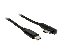 Inter-Tech 88885581 USB-kabel 1 m USB C Zwart