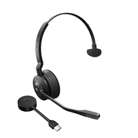Jabra Engage 55 Headset Vezeték nélküli Fejpánt Iroda/telefonos ügyfélközpont Fekete, Titán