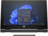 HP Pro x360 Fortis G11 Intel® N N100 Laptop 29,5 cm (11.6") Touchscreen HD 4 GB DDR4-SDRAM 64 GB eMMC Wi-Fi 6E (802.11ax) Windows 11 SE Education Zwart
