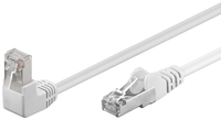 Goobay CAT 5e Patch Cable 1x 90° Angled, F/UTP, 10 m, White