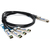 AddOn Networks ADD-Q28MXS28IN-P5M InfiniBand/fibre optic cable 5 m QSFP28 4xSFP28 Black