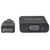 Manhattan HDMI auf VGA-Konverter, HDMI-Stecker auf VGA-Buchse, optionaler USB Micro-B-Stromport, schwarz, Polybag-Verpackung
