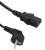 Qoltec 50549 power cable Black 1.4 m CEE7/7 C13 coupler