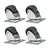 Tripp Lite SRCASTER SmartRack Rolling Caster Kit, 4 pack