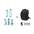DICOTA Eco backpack Black Foam, Polyethylene terephthalate (PET)