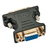 Techly IADAP DVI-8600T tussenstuk voor kabels DVI-A VGA Zwart