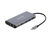 DeLOCK 87683 base para portátil y replicador de puertos Alámbrico USB 3.2 Gen 1 (3.1 Gen 1) Type-C Gris