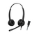 Axtel Elite HDvoice duo NC Zestaw słuchawkowy Przewodowa Opaska na głowę Biuro/centrum telefoniczne Czarny, Srebrny