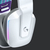 Logitech G G733 Zestaw słuchawkowy Bezprzewodowy Opaska na głowę Gaming Biały