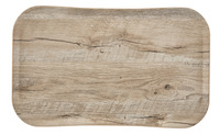 Versa Century Polyester Holzoptik Tablett 37 x 53 cm Hell Eiche von Cambro Das