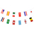 Flaggenkette, Papier 10 m "32 Nations" schwer entflammbar von PAPSTAR
