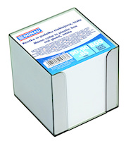 Kostka DONAU nieklejona, w pudełku, 95x95x95mm, ok. 800 kart., biała