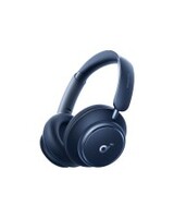 Anker Innovations Soundcore Space Q45 Kopfhörer mit Mikrofon ohrumschließend Bluetooth kabellos kabelgebunden aktive Rauschunterdrückung 3,5 mm Stecker Blau