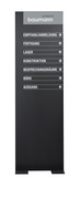 MOEDEL Info Pylon Innenbereich MADRID BLACK LINE, 2.000 x 730 mm, Werbetechnik, Kommunikations-Säule