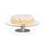 Relaxdays Tortenplatte drehbar, Standfuß, Kuchenplatte zum Dekorieren, Torten Drehteller für Kuchen, Ø 30cm, transparent